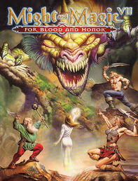 Boite pour jeu Might and & magic vii 7 PC FR