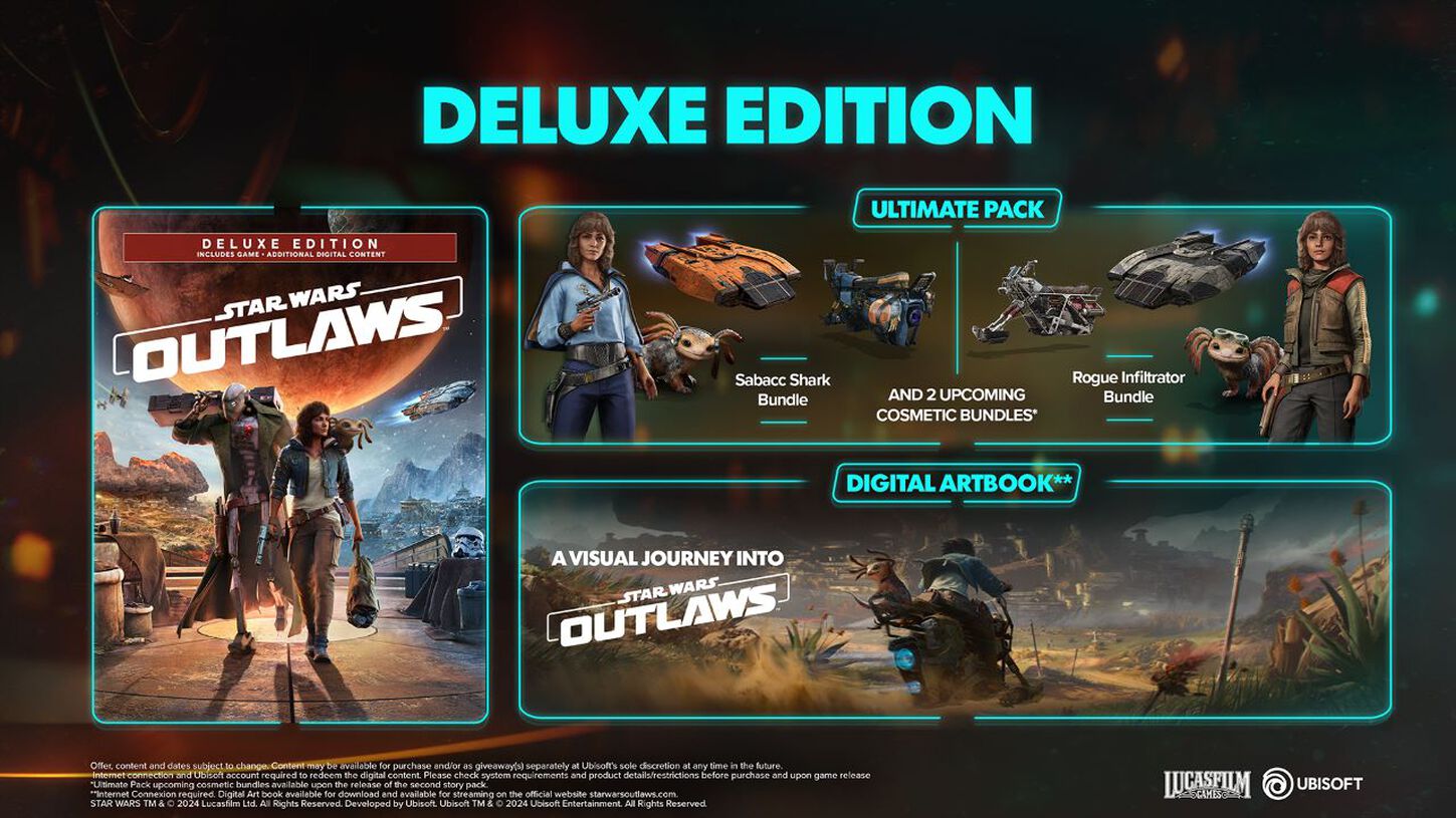 Comprar Star Wars Outlaws Deluxe Edition para PC y más Ubisoft Store
