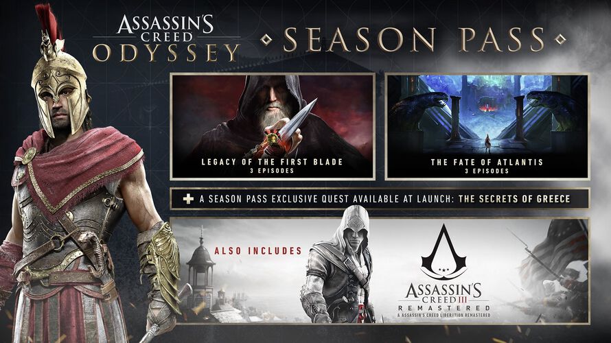Assassin's Creed Odyssey Season Pass Announced, Includes Remastered Assassin's  Creed 3 And More - GameSpot