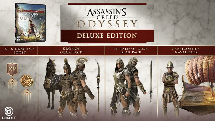  Assassin's Creed Odyssey Deluxe Edition - PlayStation 4 :  Ubisoft: Video Games
