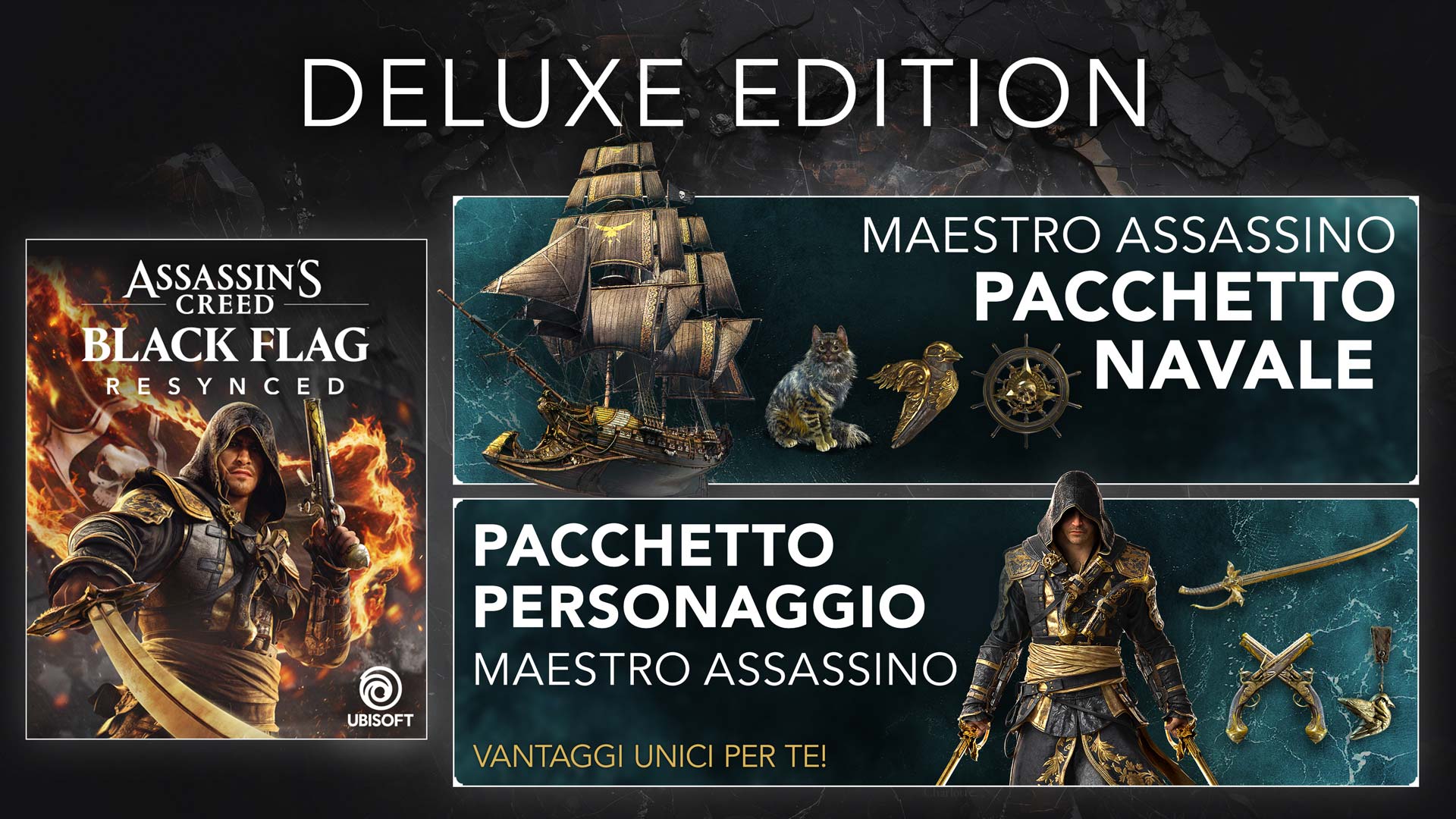 Acquistare Assassin's Creed Black Flag Resynced Deluxe Edition su PC e non  solo | Ubisoft Store