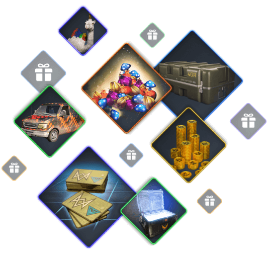 Zusammenstellung verschiedener Ubisoft+ Belohnungen