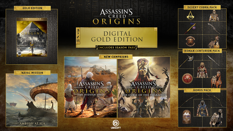 Assassin's Creed Origins has many editions, from £55 to £700