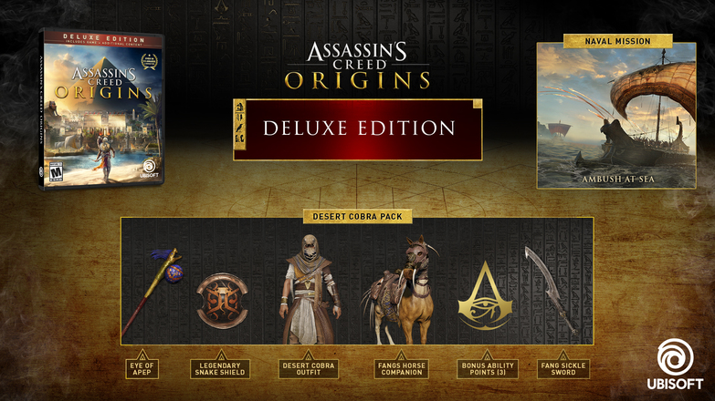 Should I buy Assassin's Creed: Origins deluxe edition or standard edition  for the PS4 ? - Quora