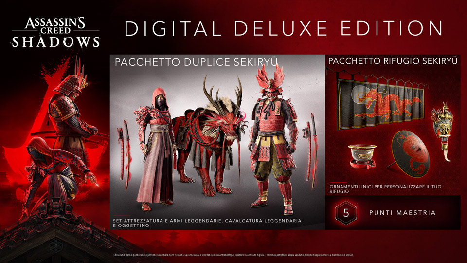 Acquistare Assassin's Creed Shadows Digital Deluxe Edition su PC e